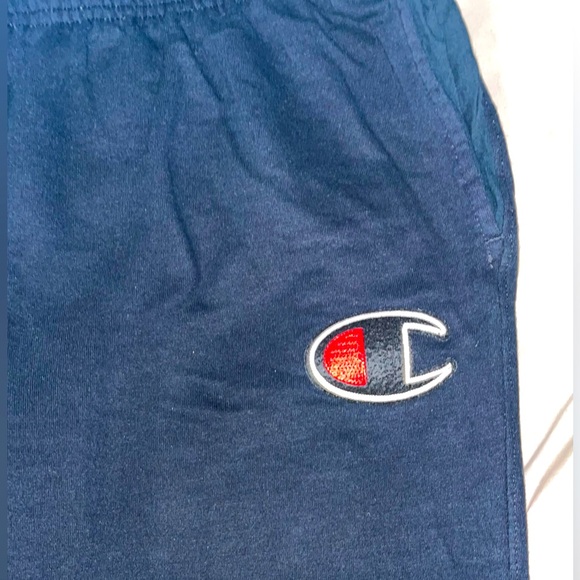 Champion BIG C Black T-Shirt + Black Jogger Sweatpants 2 Piece Set FULL OUTFIT - Picture 10 of 12